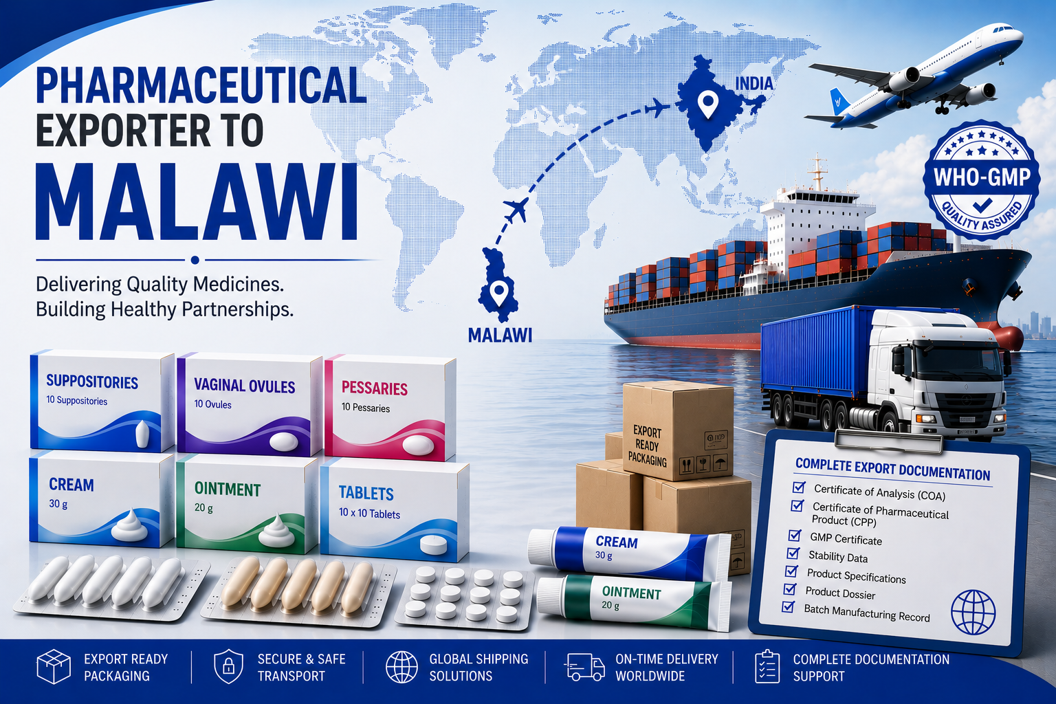 Pharmaceutical Exporter to Malawi